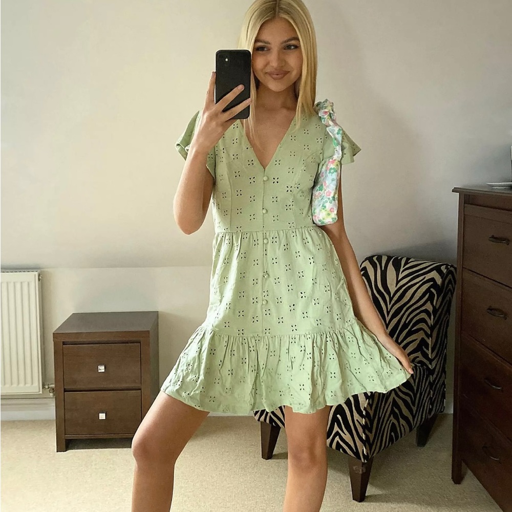 ASOS Sage Green Mini Dress